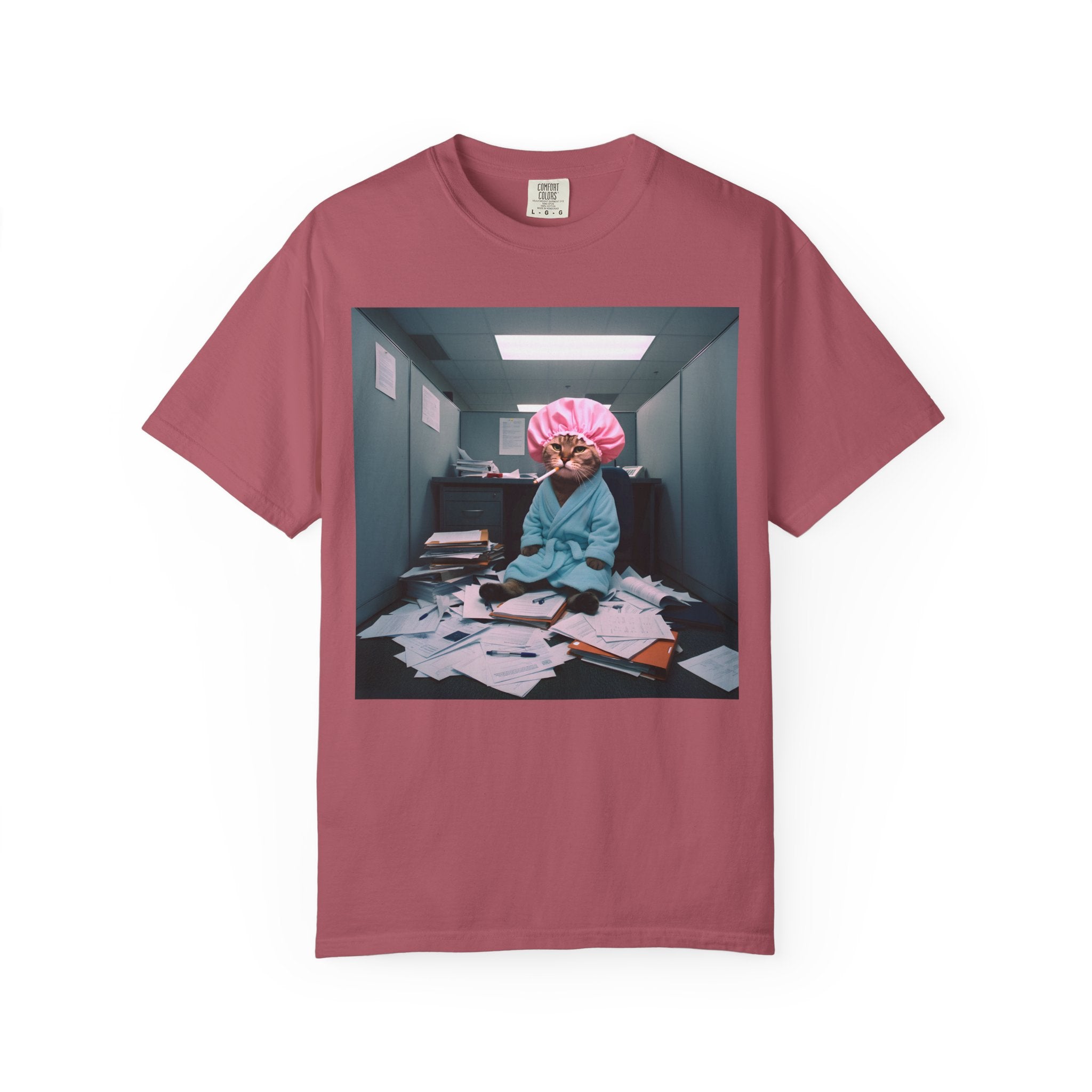 Overworked Cat Office Meltdown [Comfort Colors]