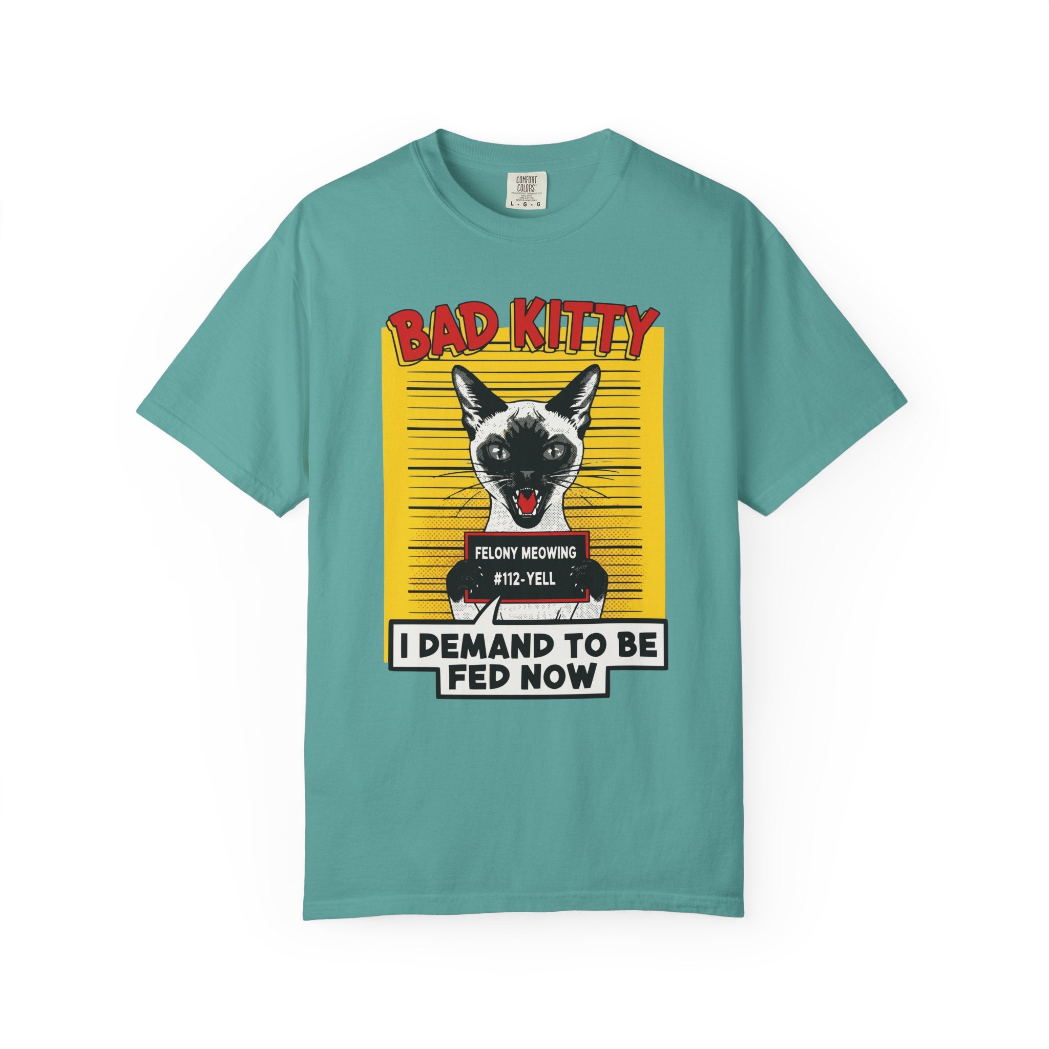 Siamese Cat Bad Kitty Mugshot [Comfort Colors]