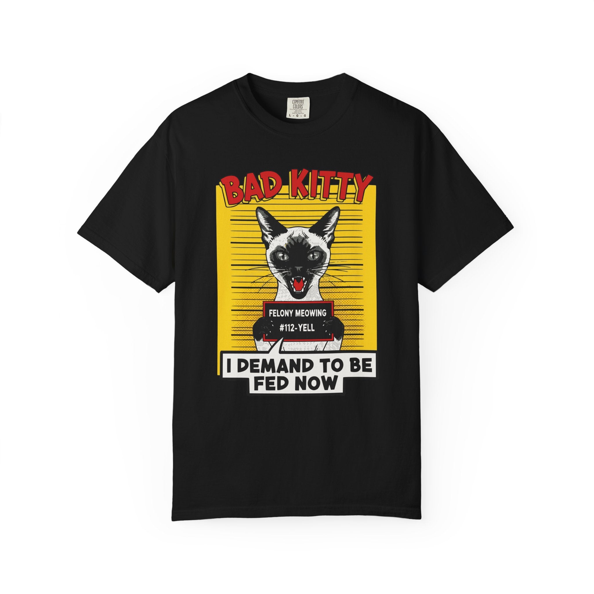 Siamese Cat Bad Kitty Mugshot [Comfort Colors]