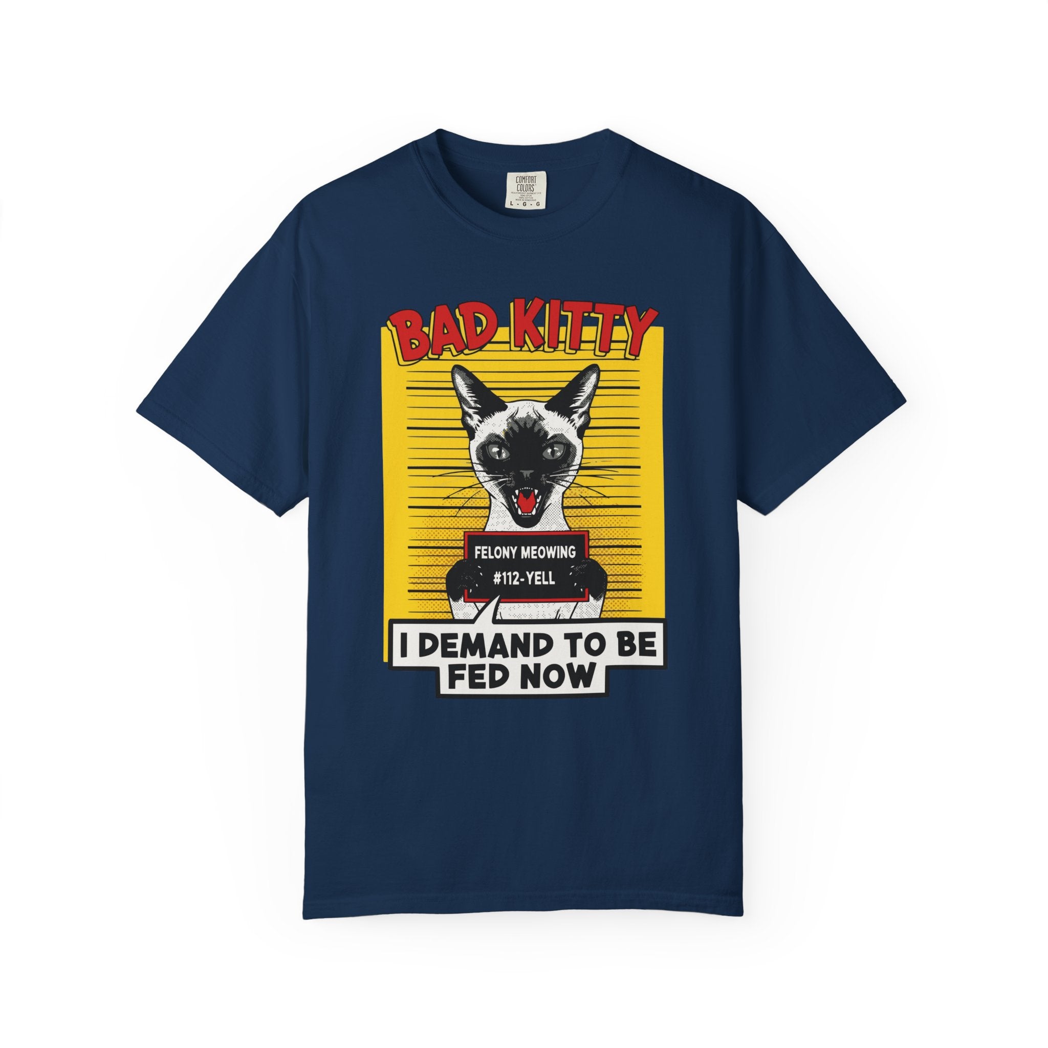 Siamese Cat Bad Kitty Mugshot [Comfort Colors]