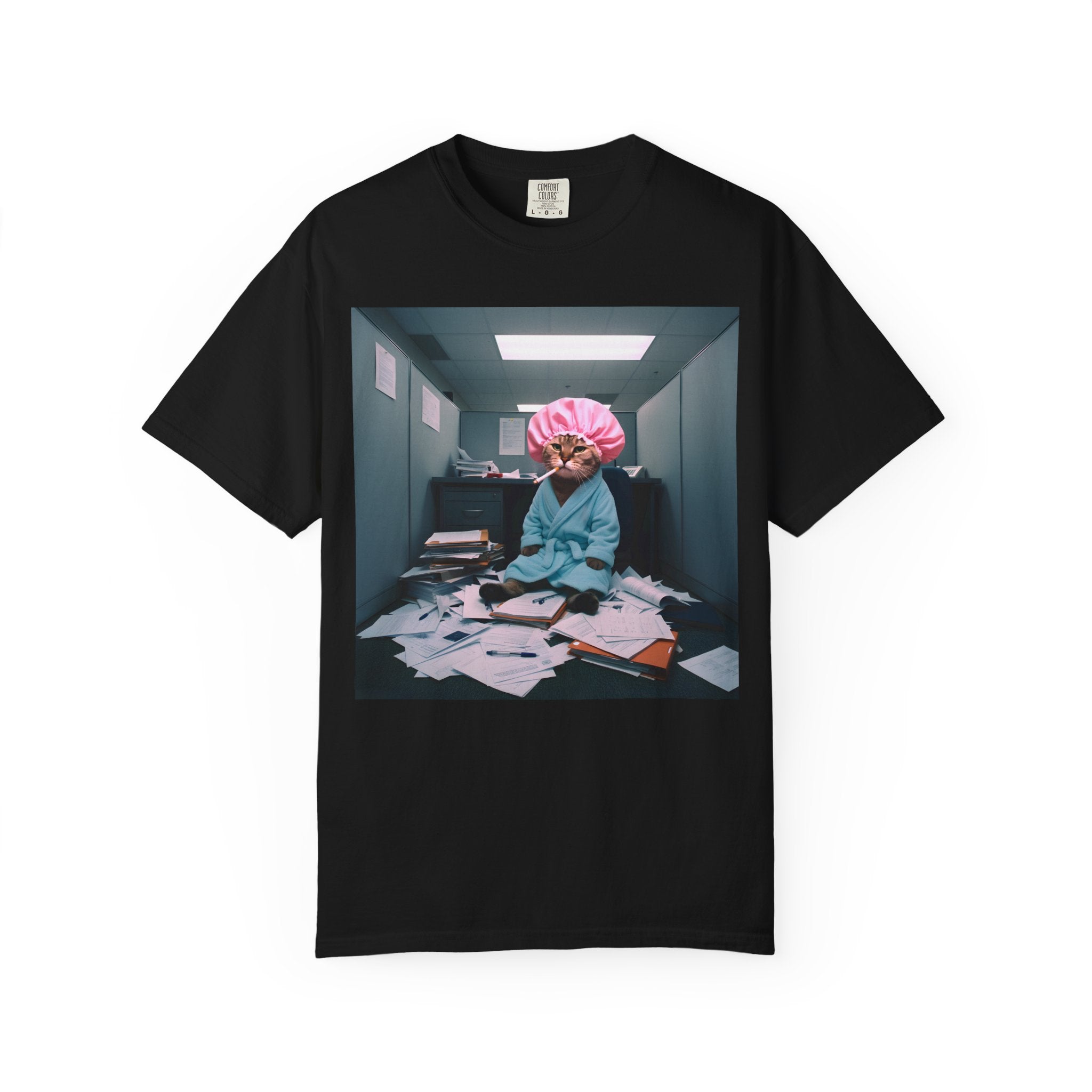 Overworked Cat Office Meltdown [Comfort Colors]