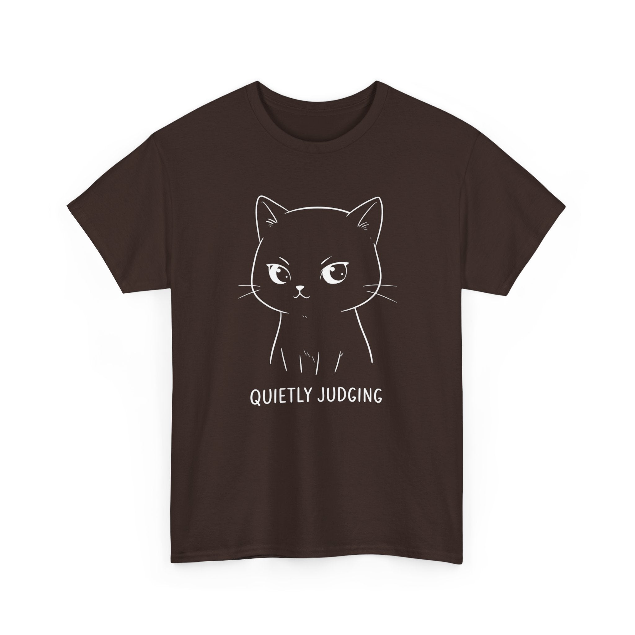 Unisex Cat Graphic Tee - Quietly Judging T-Shirt, Funny Cat Lover Shirt, Gift for Pet Owners, Cute Animal Apparel, Unique Birthday Present