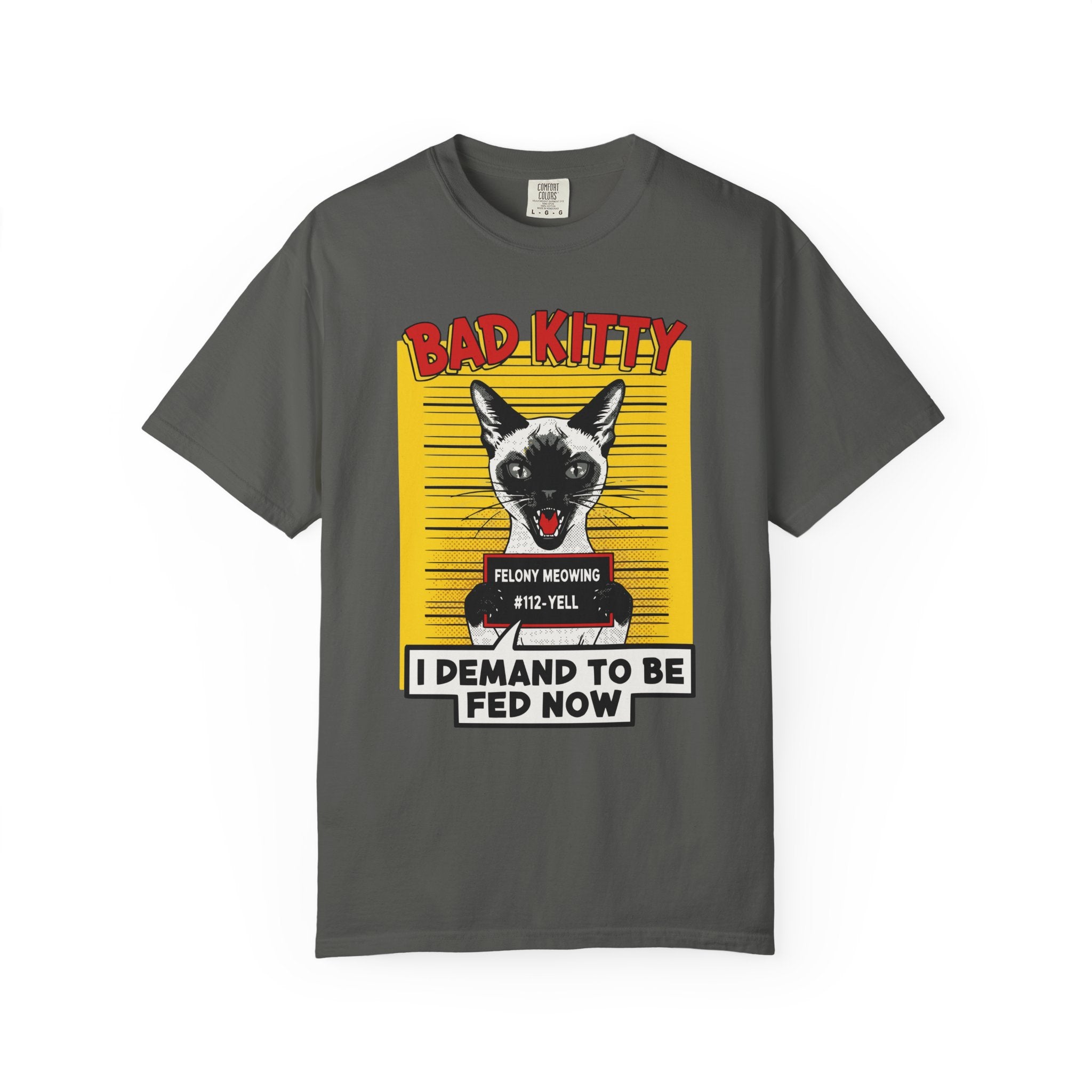 Siamese Cat Bad Kitty Mugshot [Comfort Colors]