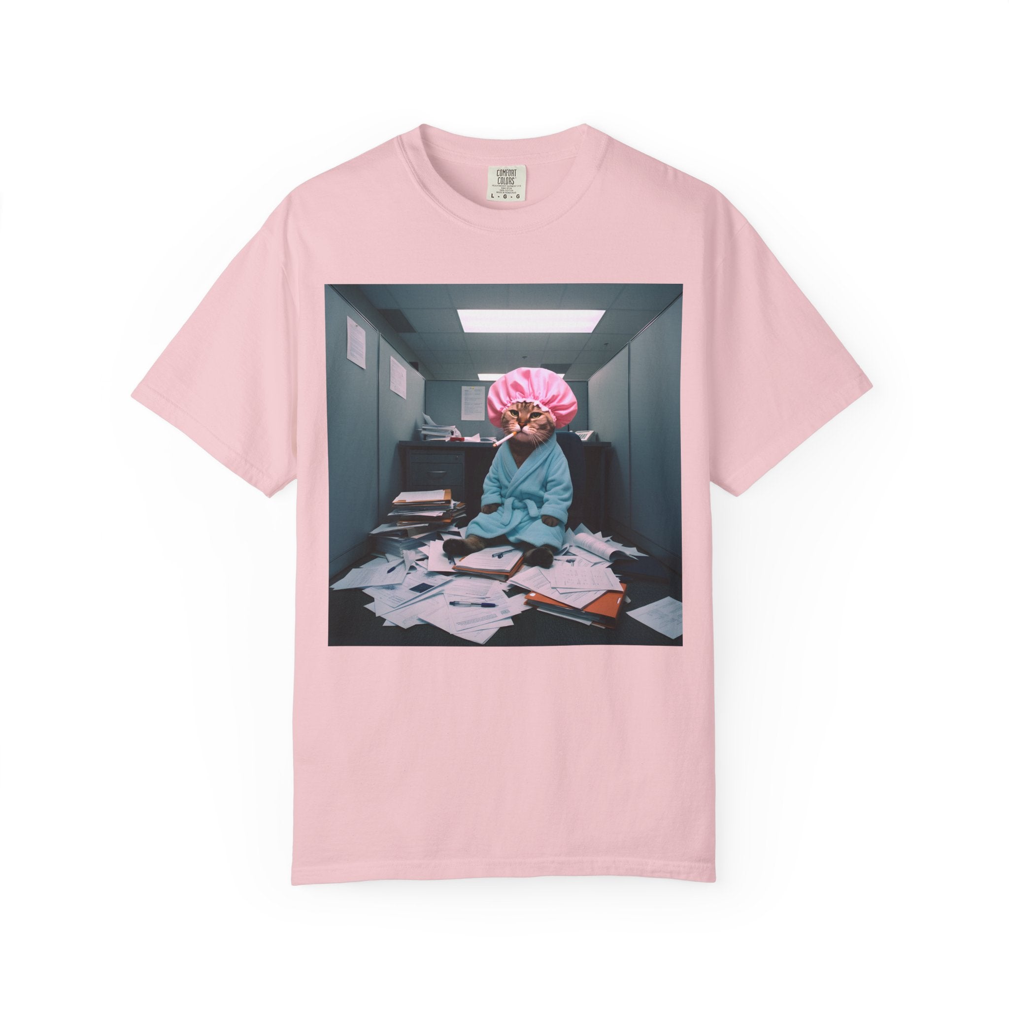 Overworked Cat Office Meltdown [Comfort Colors]