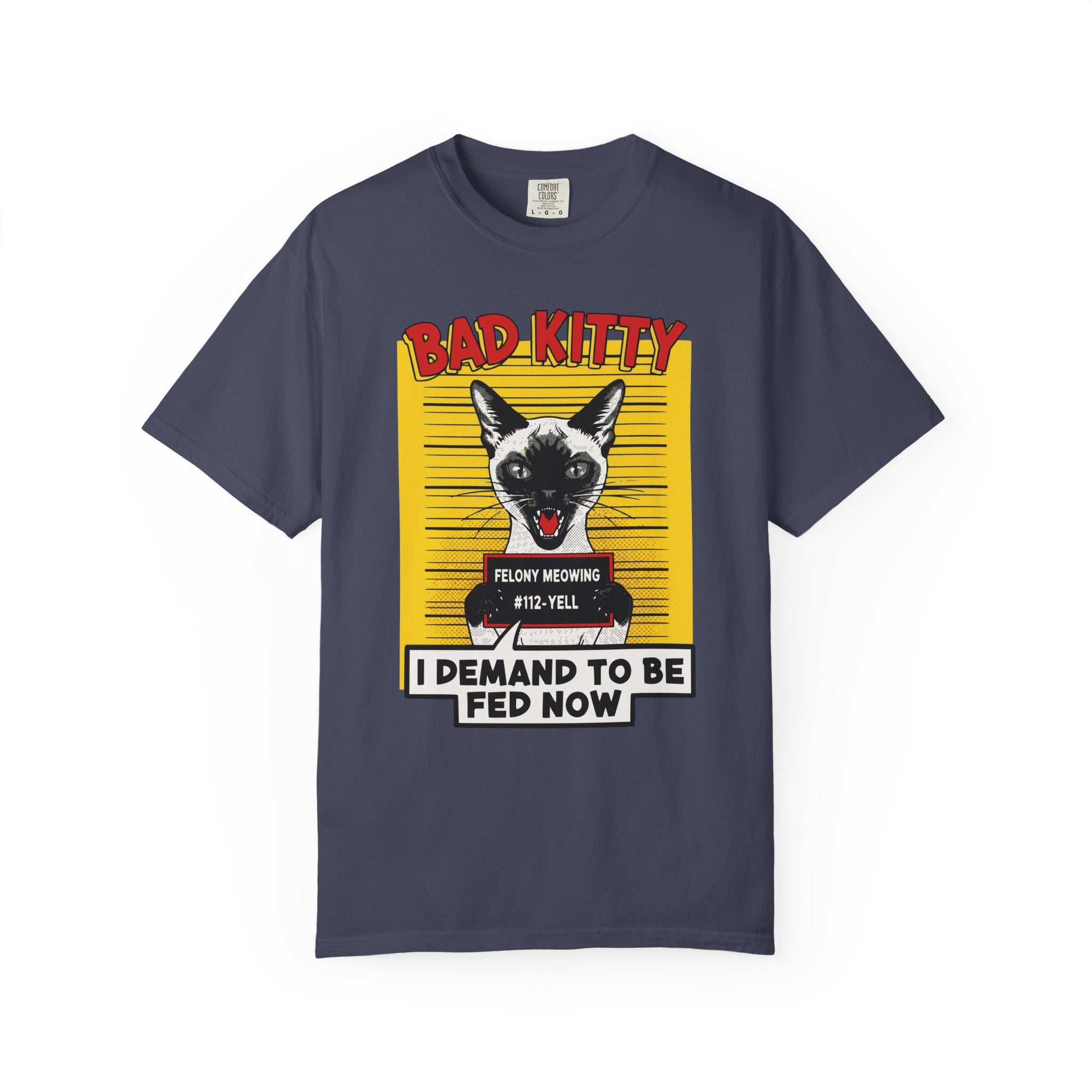 Siamese Cat Bad Kitty Mugshot [Comfort Colors]
