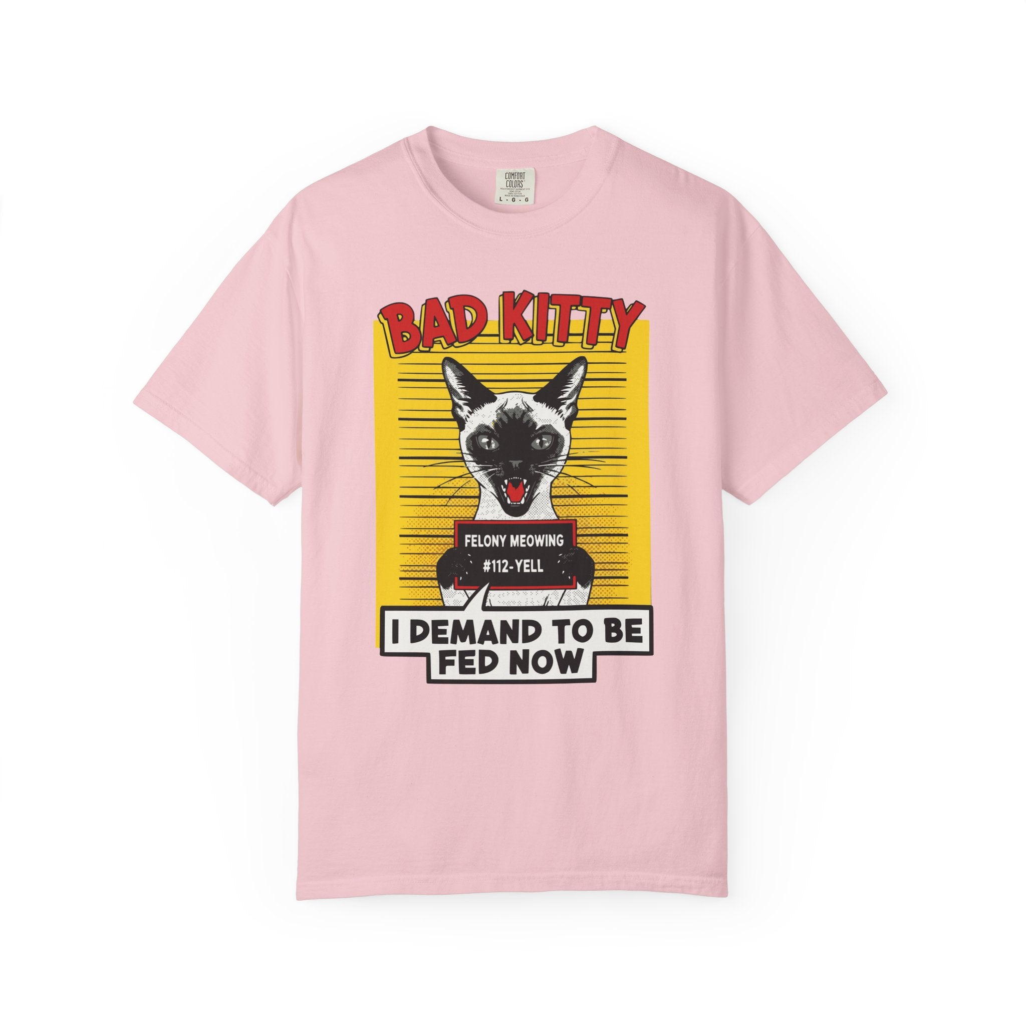 Siamese Cat Bad Kitty Mugshot [Comfort Colors]