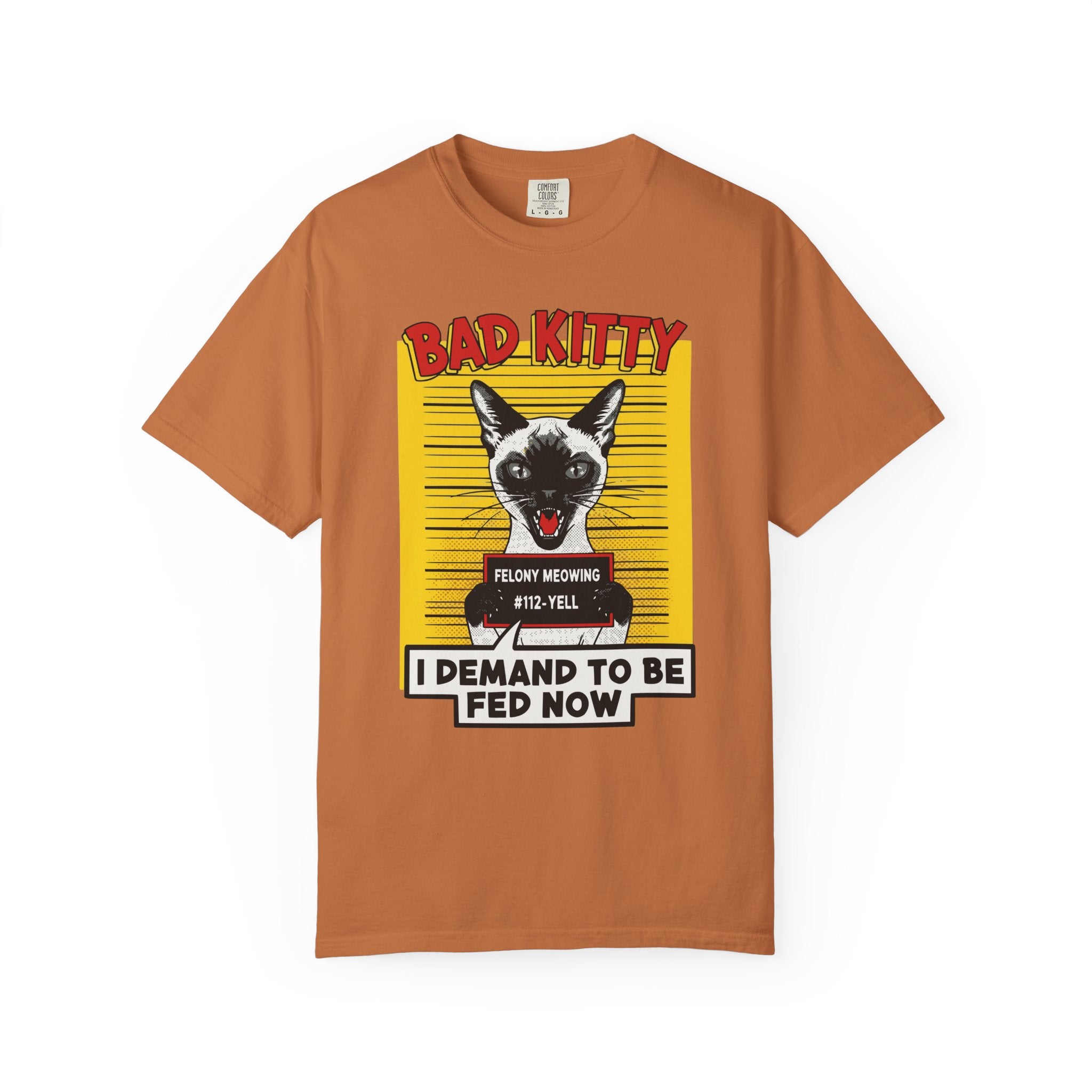 Siamese Cat Bad Kitty Mugshot [Comfort Colors]