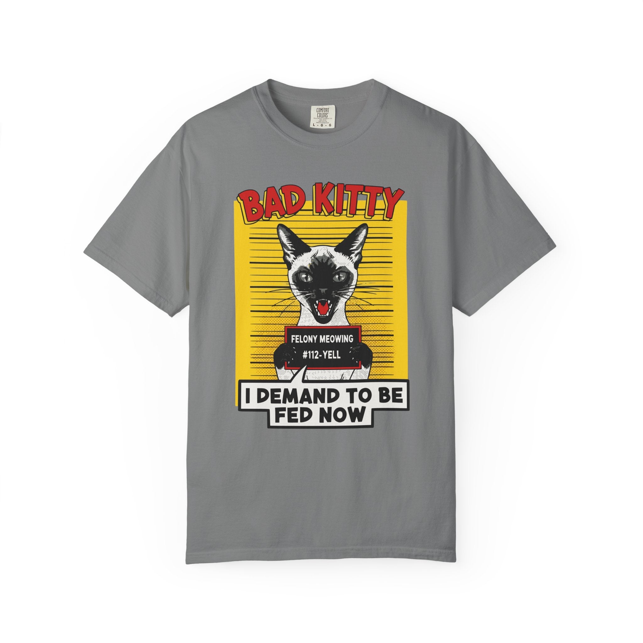 Siamese Cat Bad Kitty Mugshot [Comfort Colors]