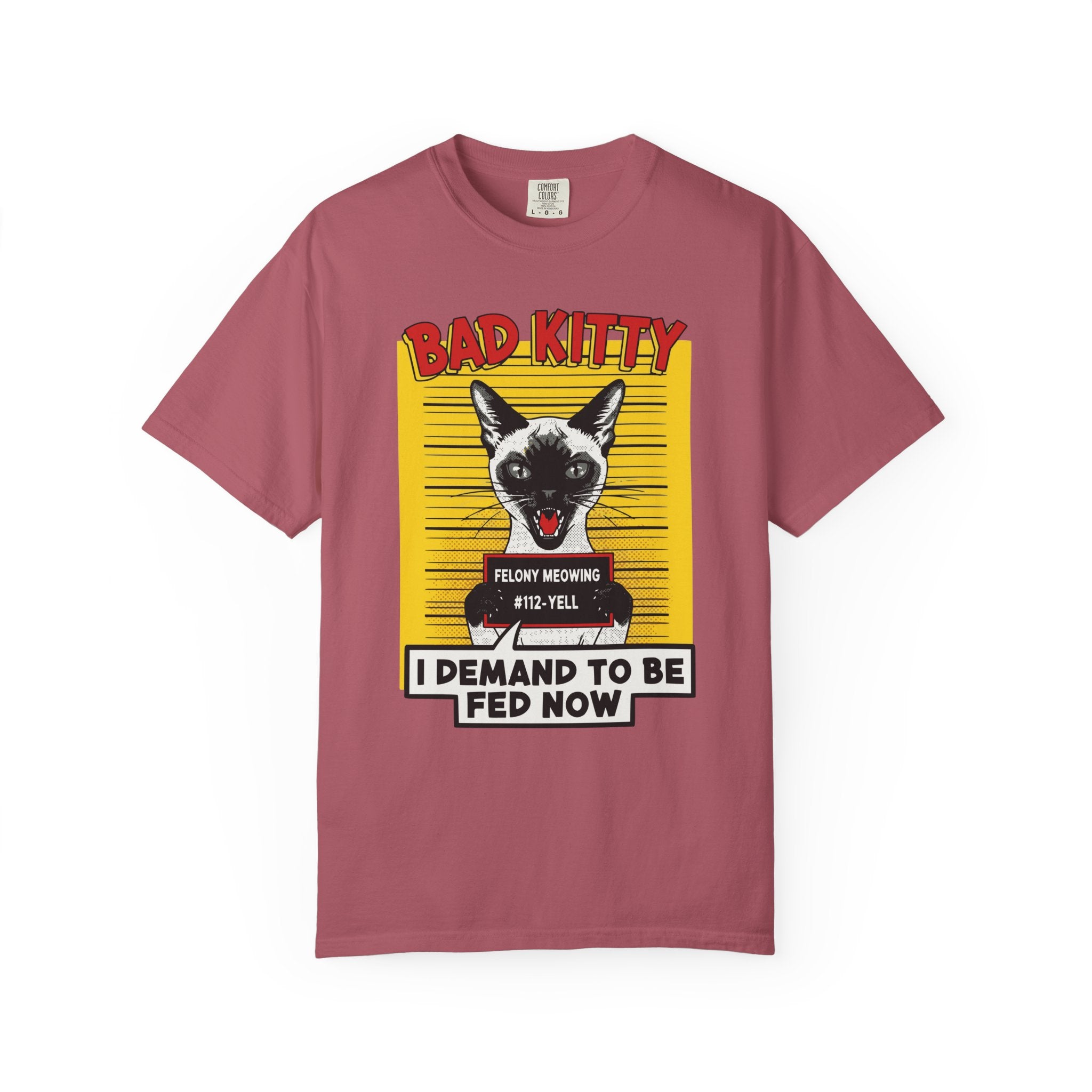 Siamese Cat Bad Kitty Mugshot [Comfort Colors]