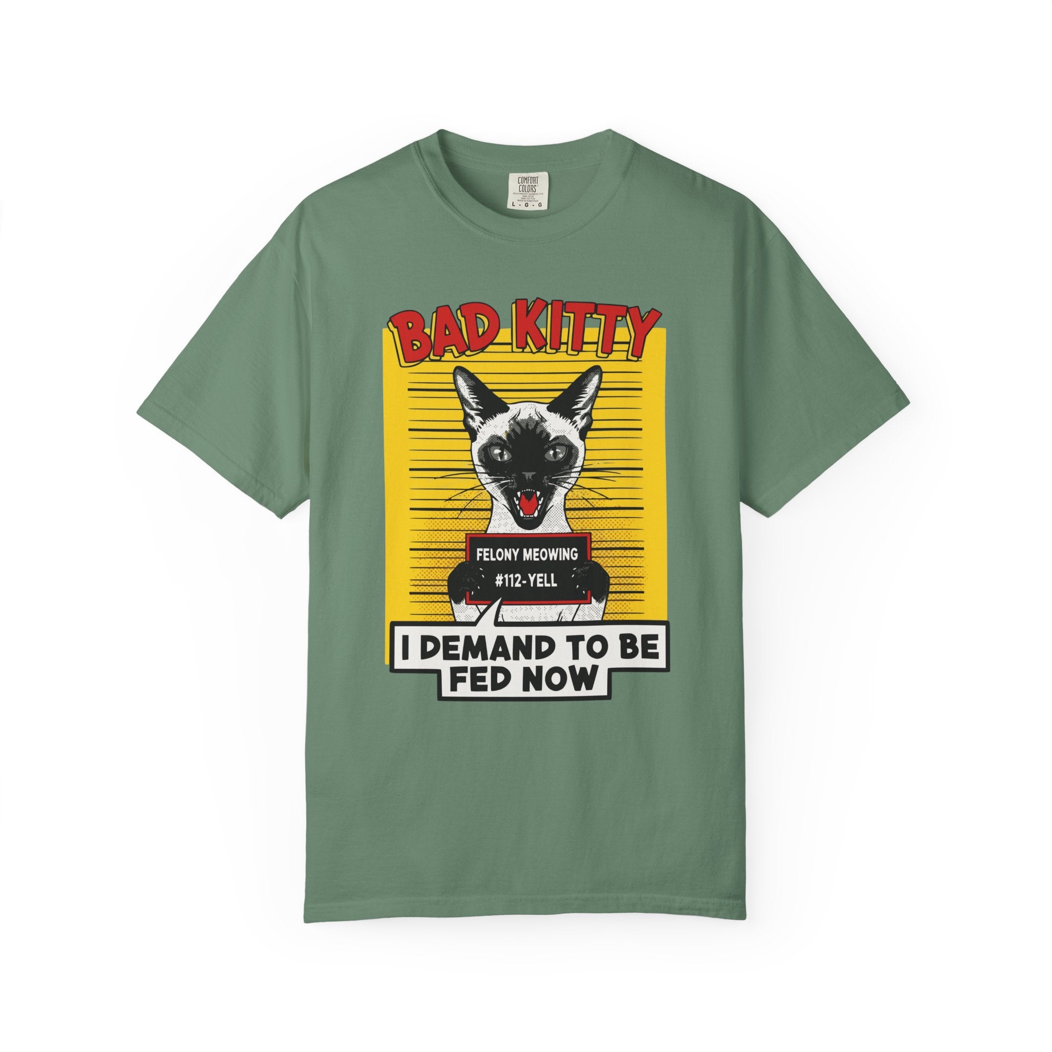 Siamese Cat Bad Kitty Mugshot [Comfort Colors]