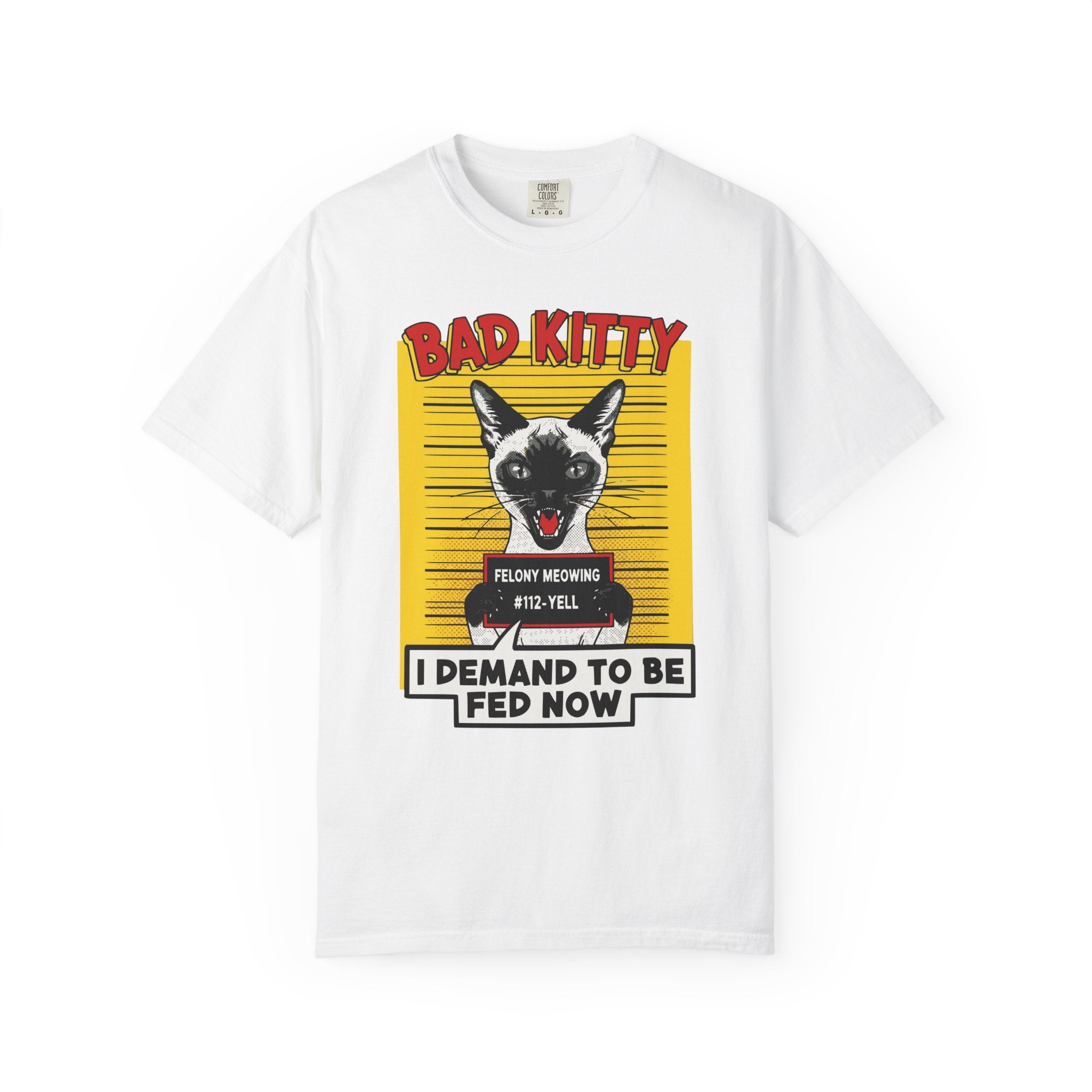 Siamese Cat Bad Kitty Mugshot [Comfort Colors]