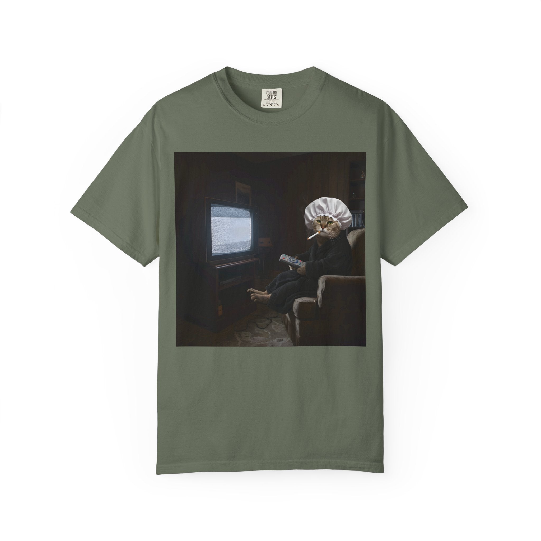 Fed Up Cat Retro Boredom Humor [Comfort Colors]