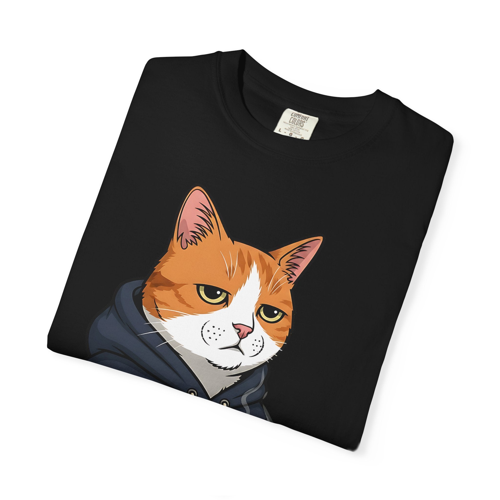 Tired Cat Monday Morning Coffee [Comfort Colors]