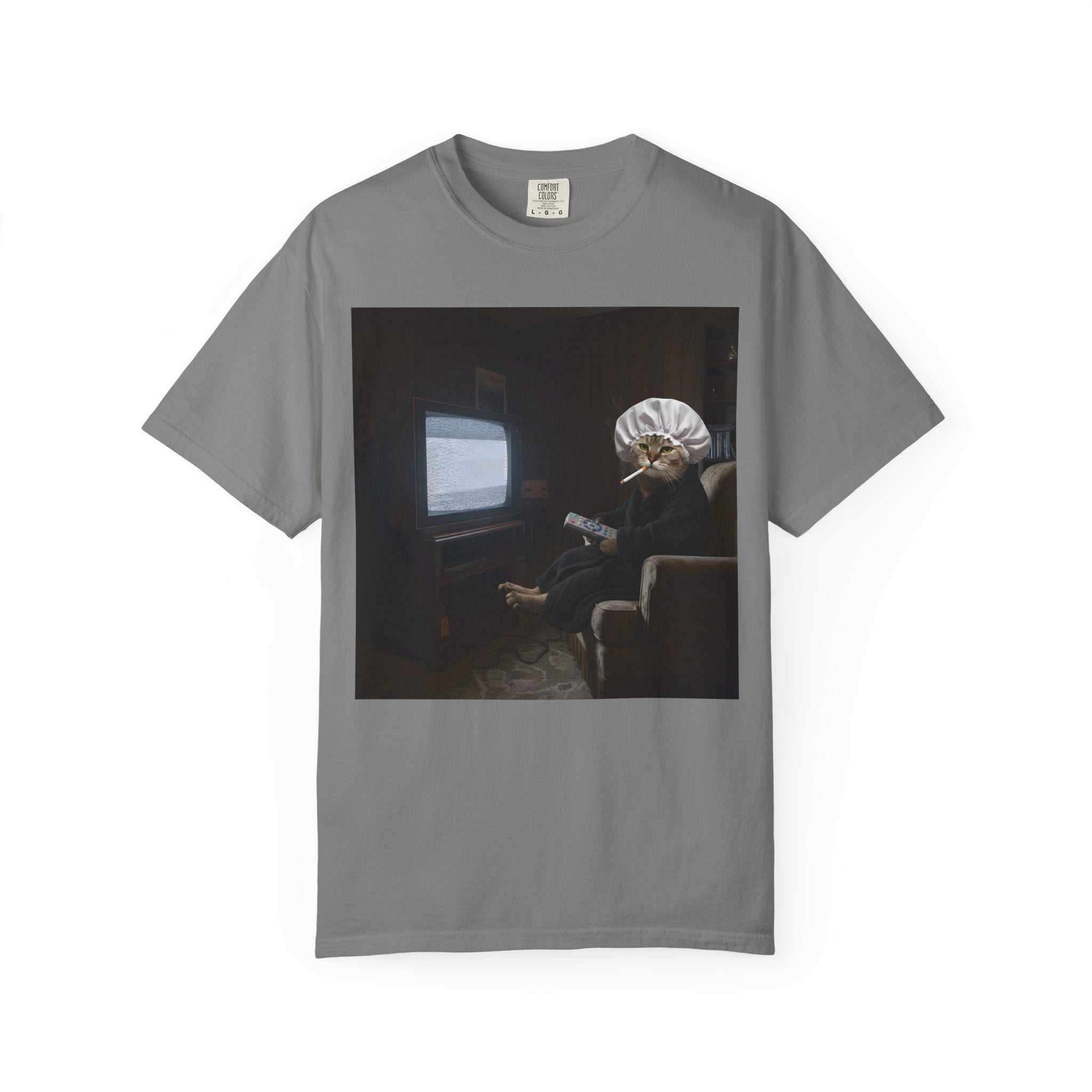 Fed Up Cat Retro Boredom Humor [Comfort Colors]