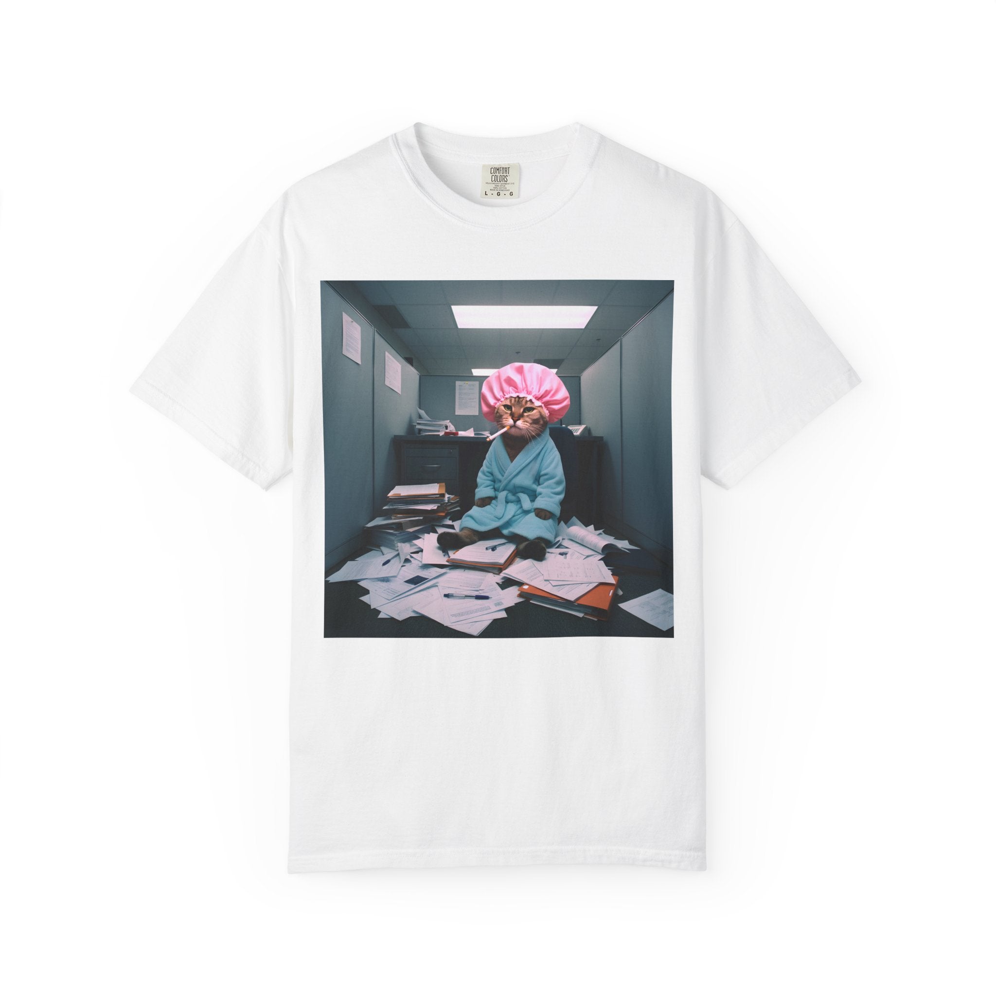 Overworked Cat Office Meltdown [Comfort Colors]